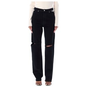 Helmut Lang Cut Out Black Denim Jeans
